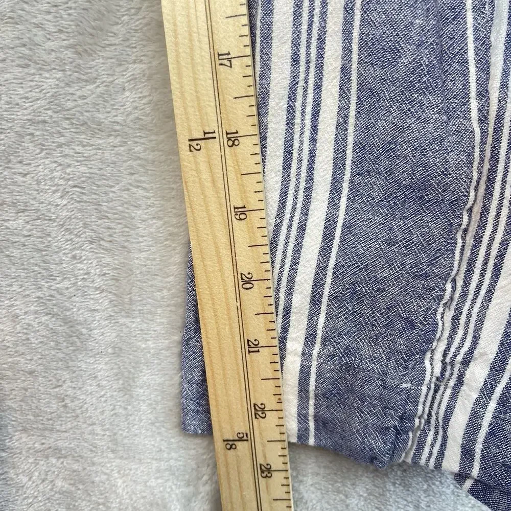 Rails Kyra Seaport Stripe Linen Blend Jumpsuit Large Quiet Luxury Summer Resort - Picture 15 of 16